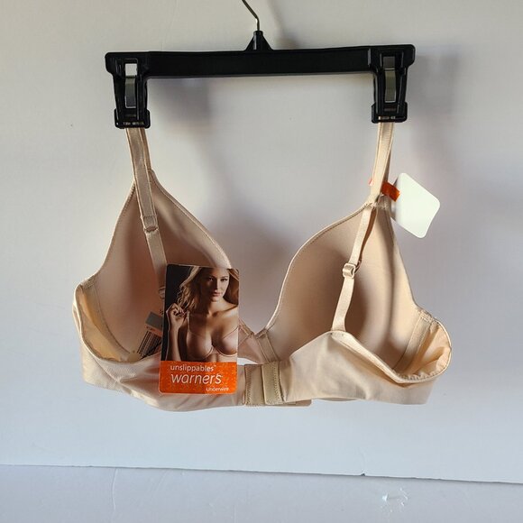 WARNER'S UNSLIPPABLES CONTOUR ALL DAY FIT LINED UNDERWIRE BRA STYLE #1301 SZ36C - Picture 7 of 9